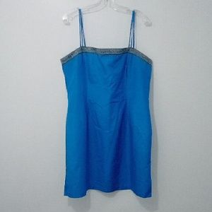 Braemar vintage 90's blue strappy mini dress